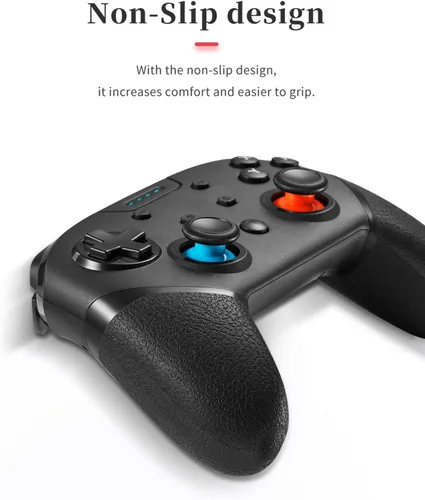 Vista 6 de BINBOK - Controlador de interruptor interruptor inalámbrico Pro con vibración turbogiroscopio de 6 ejesdiseño antideslizante con joystick accesorios