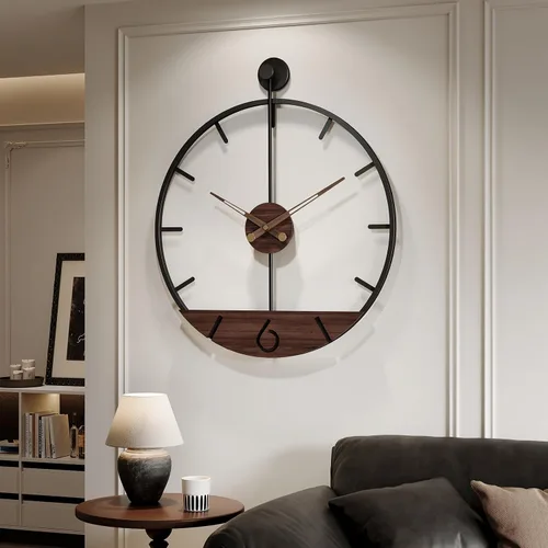 Vista 43 de Cuspin Reloj de pared de 24 pulgadas con engranajes, reloj de metal