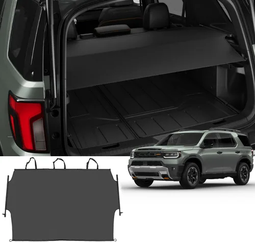 Vista 15 de cubierta retráctil para baúl trasero compatible con Toyota RAV4 2013-2018, protector de seguridad, pantalla de privacidad para equipaje