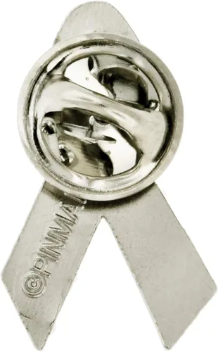 Vista 13 de PinMart Awareness - Pin de solapa esmaltado – Pin de cinta chapado en níquel y oro – Cinta de prevención y conciencia – Broche de joyería con parte