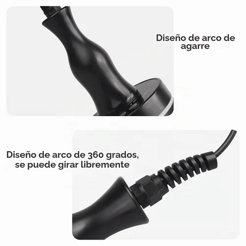 Vista 4 de Cepillo Meridian, masajeador eléctrico de espalda con luz roja para celulitis, piel radiante y más suave, con panel de control y cepillo corporal