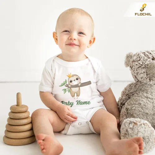 Vista 3 de FLOCHIL Mameluco de bebé personalizado, mameluco personalizado para recién nacido, bebés, el mejor regalo para niños, mameluco recién nacido