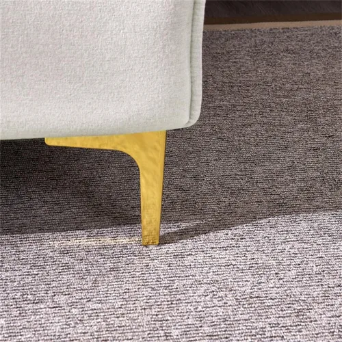 Vista 4 de Sofá modular en forma de L con sofá cama doble de tela beige USB con carga, sofá de sala de estar de 2 y 3 plazas