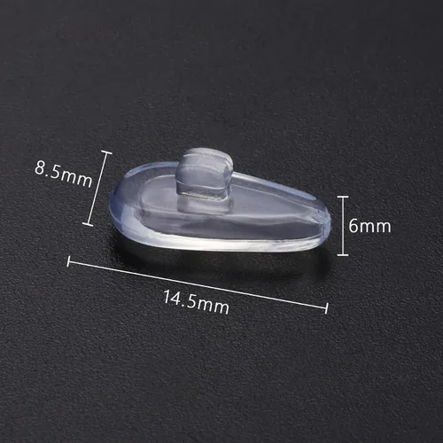 Vista 2 de 10 pares de piezas de nariz de goma de silicona de repuesto compatibles con Oakley Socket 5.5 (5.0)/Contrail/Lizard/Limit Switch/Truss