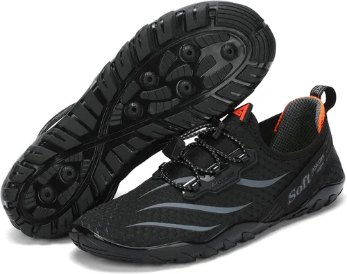 Vista 2 de ANLUKE Zapatos de agua para hombre y mujer, zapatos de natación, zapatos acuáticos, de secado rápido, para playa, surf, deportes acuáticos