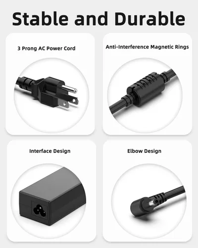 Vista 3 de Cargador para portátil de 65 W y 45 W compatible con Lenovo IdeaPad Series