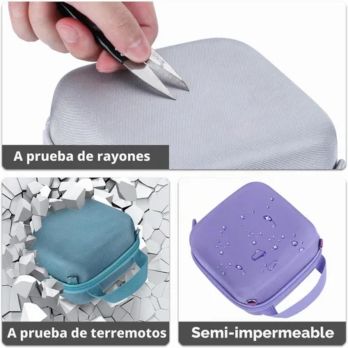 Vista 7 de Lebakort Funda de almacenamiento compatible con cámara instantánea Fujifilm Instax Mini 12/11 (funda rosa rubor)
