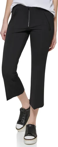 Vista 3 de Karl Lagerfeld Paris Pantalones capri casuales para uso diario para mujer Blanco suave