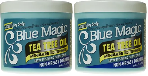Vista 3 de Blue Magic Tea Tree - Acondicionador de peinado sin enjuague, 13.75 onzas, 12 onzas líquidas