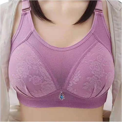 Vista 2 de Workout Tank Tops for Women Print Comfort Front Close Wirefree Bra Women's Front Button Comfort Bra Underwear