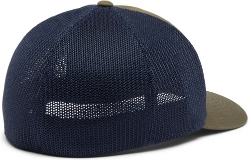 Vista 4 de Columbia Bola de malla unisex con bandera de árbol Verde oliva/azul marino universitario