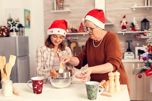 Vista 3 de K-Kraft Taza de Navidad de reno – 12oz – Cerámica – Caja de regalo – 4 diseños a elegir