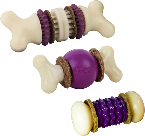 Vista 14 de PetSafe Busy Buddy Bristle Bone - Hueso de Cerdas - Juguete Duradero para Masticar para Perros con Cerdas y Protuberancias de Goma para la Salud