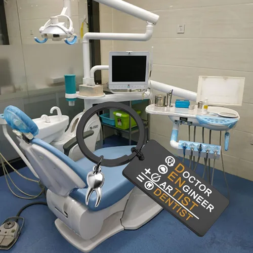 Vista 6 de WSNANG Divertido llavero de dentista higienista dental regalo de odontología joyería de ortodoncista regalos para estudiantes dentales regalos