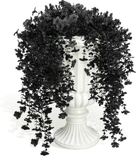 Vista 32 de RECUTMS - Guirnalda de plantas colgantes artificiales, 3 paquetes de White1