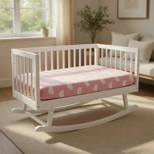 Vista 6 de EVERYDAY KIDS Paquete de 2 sábanas para cuna de bebé, juego ajustado para bebé; 100% algodón de punto de jersey, funda de colchón transpirable