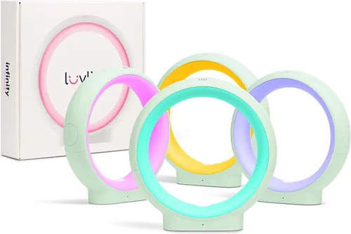 Vista 19 de LuvLink Infinity Voice v2 Send Sounds & Color - Lámpara de amistad galardonada (juego de dos, blanco)