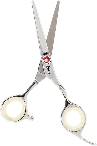 Vista 2 de Cricket Centrix Divine Koi Shear Kit con tijeras profesionales de 5.25 pulgadas, Rotorazor y embrague de cizalla roja de edición limitada, juego