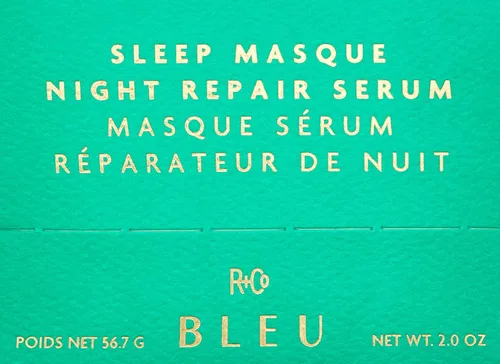 Vista 2 de R+Co BLEU Sleep Masque Night Repair Serum Overnight Hair Repair + Nourishes + Revitalizes Vegan, Sustainable + Cruelty-Free 2 Oz