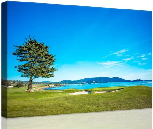 Vista 19 de chenchenArt Augusta - Arte de pared para campo de golf nacional Augusta, campo de golf de 12 hoyos, arte de pared para sala de estar, dormitorio