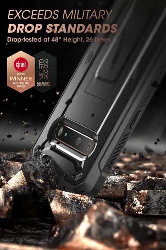 Vista 2 de SUPCASE Unicorn Beetle Pro Series - Funda diseñada para LG V60 ThinQ (versión 2020), funda resistente de cuerpo completo y funda con función atril
