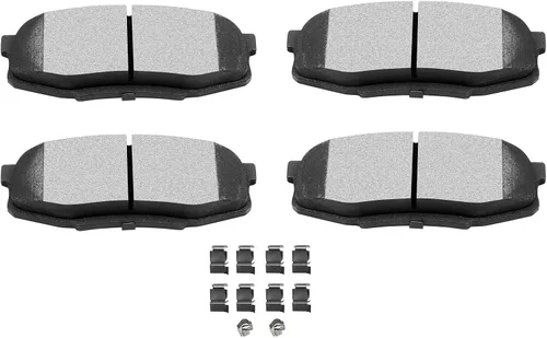 Vista 8 de SCITOO D273 Juego de pastillas de freno cerámicas delanteras de reemplazo 1984-1985 para Honda Accord, 1988-2000 para Honda Civic, 1993-1997