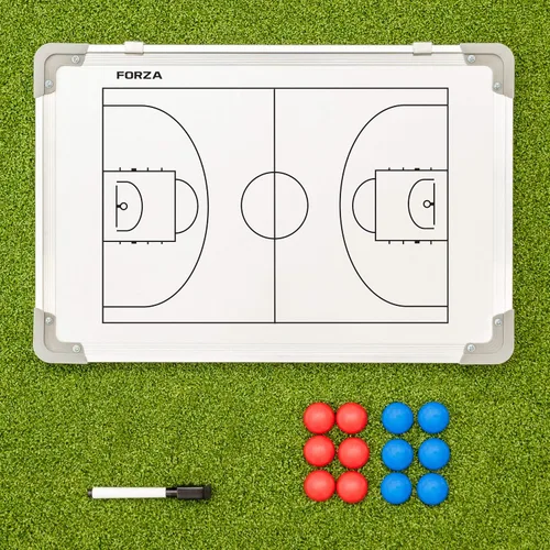 Vista 17 de FORZA Pizarra blanca de entrenamiento deportivo de doble cara de 18 x 12 pulgadas 13 opciones deportivas – Marcadores magnéticos, bolígrafo