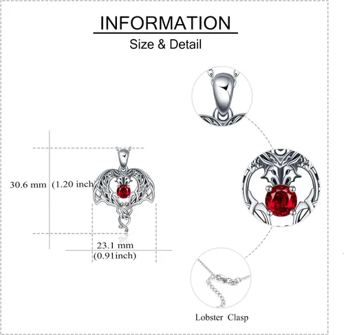 Vista 4 de ONEFINITY ElephantOwlHorseDragonWolfTurtle Necklace Sterling Silver Celtic Knot Pendant Necklace Animal Jewelry Gifts fro Women Mom