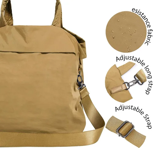 Vista 5 de ODODOS Bolsas Hobo Multi 2.0 de 19L con 2 correas para mujer, bolsos de mano, bolsos cruzados