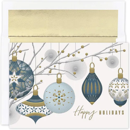 Vista 9 de Masterpiece Studios Holiday Collection 879600 - Tarjetas de Navidad religiosas en relieve en caja, 15 unidades con sobres forrados con papel