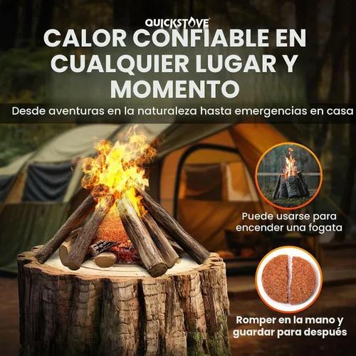 Vista 7 de Kit de cocina de emergencia portable para campamento. Estufa multigasolina, olla de acero inoxidable y alimentos, ideal pata kits de supervivencia