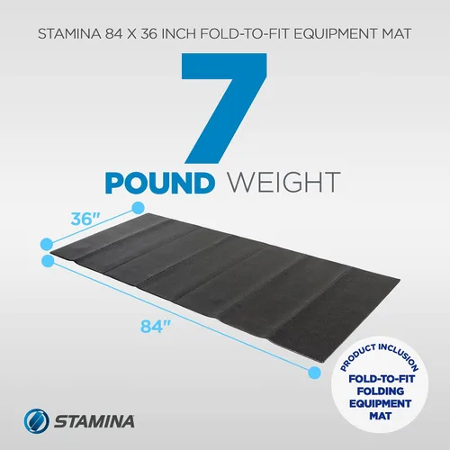 Vista 5 de Colchoneta plegable de equipo Stamina Fold-to-Fit (84 pulgadas por 36 pulgadas)