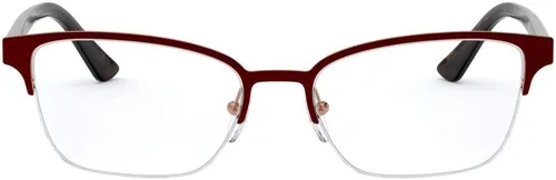 Vista 2 de Prada Demo Gafas rectangulares para mujer PR 61XV 3311O1 52, Top MarrónOro Rosa