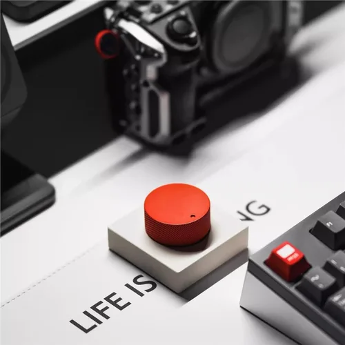 Vista 5 de Compatible con Anticater Vk01 - Pomo de volumen Bluetooth de escritorio, teclado inalámbrico de aluminio personalizable para jugadores