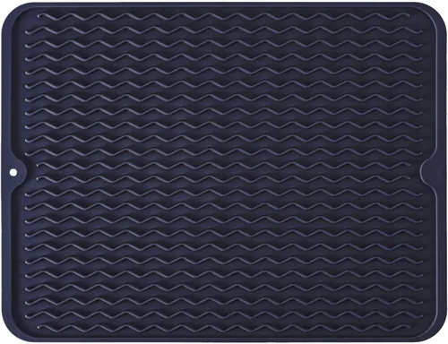 Vista 12 de Tapete de silicona para secado de platos para múltiples usos, fácil de limpiar, ecológico, tapete escurridor de platos resistente al calor