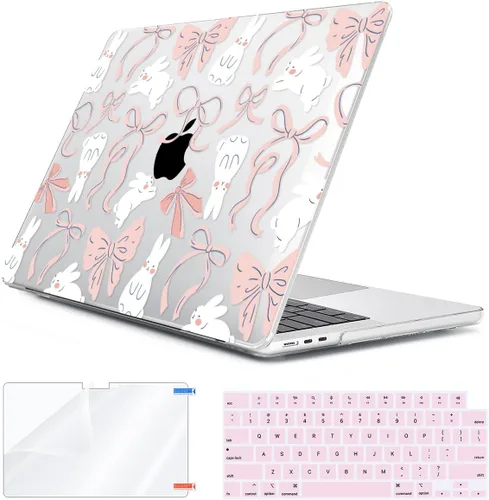 Vista 44 de Compatible con MacBook Air 2026 2025 2024-2022 de 13.6 pulgadas M5 A3449 M4 A3240 M3 A3113 M2 A2681 con Touch ID, carcasa rígida de plástico hoja