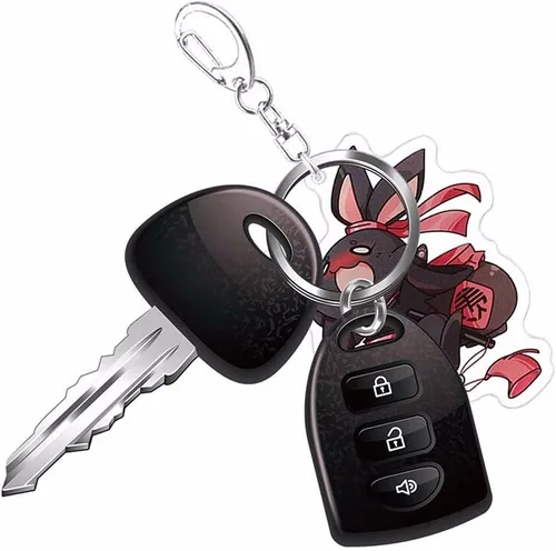 Vista 2 de SPDD Llavero Mo Dao Zu Shi Grandmaster of Demoníaco Cultivo Llavero Chen Qing Ling Acrílico Bolsa Colgante Wei Wuxian Llavero Llavero Soporte