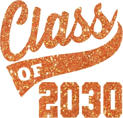 Vista 24 de Adhesivo de graduación para planchar, calcomanía para camisa de clase de 2030, parche de graduación HTV para graduados, color de tamaño de selección