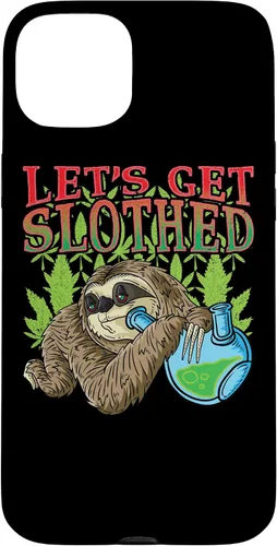 Vista 9 de Sloth Smokes Grass Shirt Marihuana Sloth Cannabis Stoner Case para iPhone 17