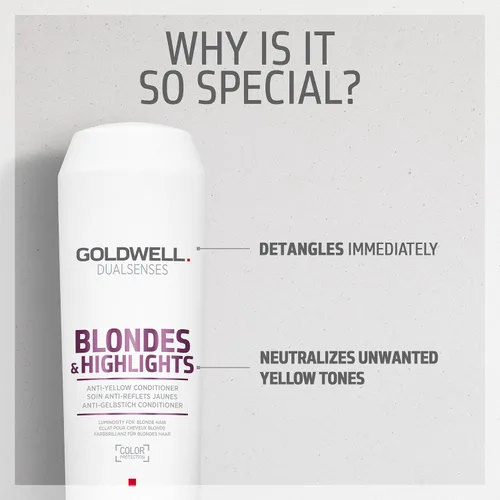 Vista 5 de Goldwell Dualsenses Rubias & Highlights Acondicionador Anti-Amarillo