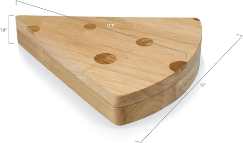 Vista 4 de PICNIC TIME Green Bay Packers - Juego de tablas de cortar y herramientas de queso suizo