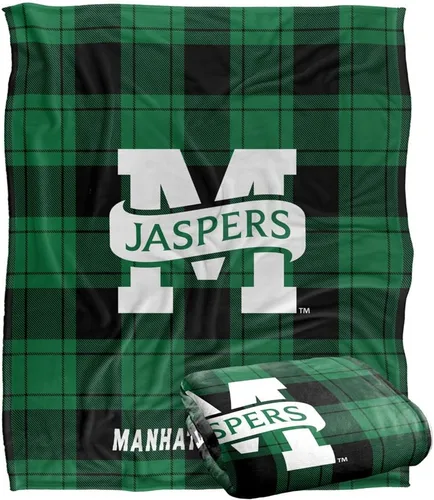 Vista 35 de LOGOVISION St John's University Campus Plaid Spirit Silky Touch Manta súper suave 36 x 58 pulgadas
