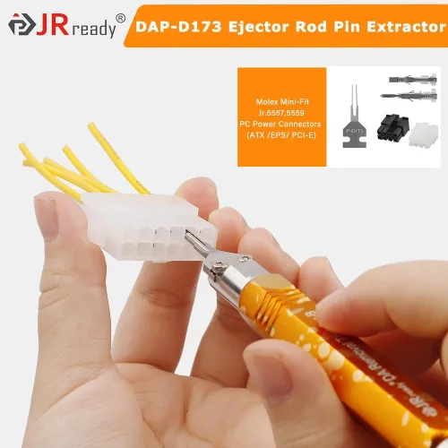 Vista 3 de JRready ST5281 2PCS P-D173 Puntas de repuesto para DAP-D173 Extractor de pasador de varilla expulsor-Terminal Accesorios de herramienta