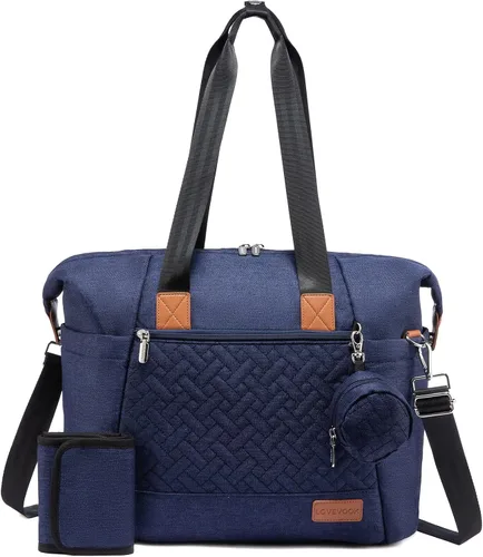Vista 8 de LOVEVOOK Bolsa de pañales, bolsa de pañales para bebé, bolsa de pañales de viaje impermeable con cambiador