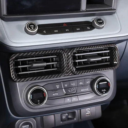 Vista 3 de TOYCIDFG Cubierta de marco de ventilación para consola central de automóvil compatible con Ford Maverick 2022-2024, accesorios de decoración