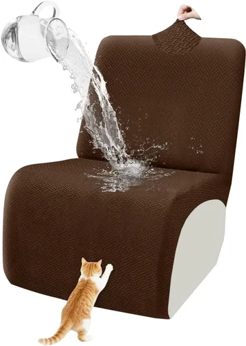 Vista 67 de ALIECOM Fundas 100% impermeables para sofá seccional reclinable, forma de L, elásticas, para esquina, funda para sofá seccional reclinable, lavable