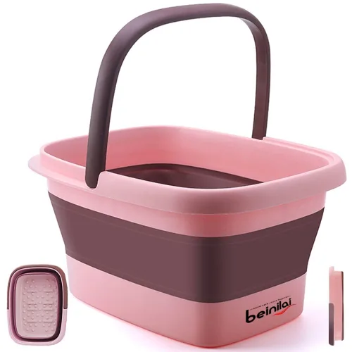 Vista 9 de Beinilai - Lavabo plegable para remojar los pies, bañera de remojo de pies