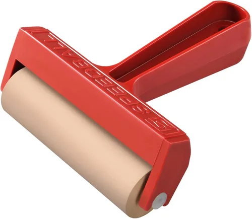 Vista 6 de Speedball Brayer de goma dura de 4 pulgadas - Rodillo emergente para impresión en bloques, impresión y aplicaciones de tinta