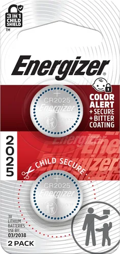 Vista 9 de Energizer CR2025 Battery, Baterías de celda de moneda de litio de 3V 2025 (2 recuento de baterías) - El embalaje puede variar