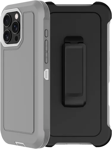 Vista 15 de Funda para iPhone 13 Pro Max con Clip para Cinturón, 2 x Protector de Pantalla, Protección contra Caídas de Grado Militar, Servicio Pesado, Cuerpo